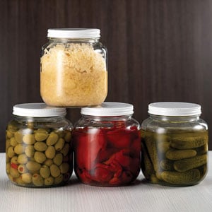 Jars For Fermenting, Metal Airtight Lid, USDA Approved BPA-Free