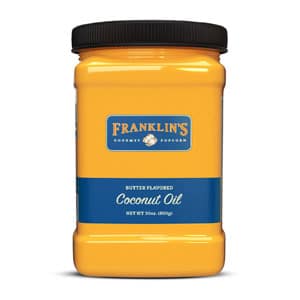 Franklin’s Gourmet Popcorn Butter Flavored Coconut Oil - 30 oz