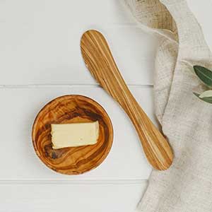 Naturally Med Olive Wood Butter Knife/Spreader